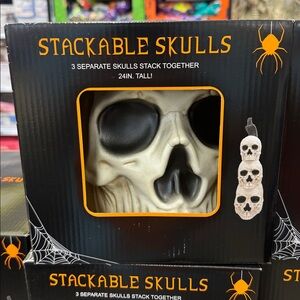Stackable Skulls Halloween Decor